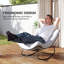 Fauteuil à bascule d'extérieur surdimensionné pour l'extérieur, gris foncé