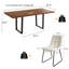 Table de salle à manger extensible de 51,2 po à 66,7 po à rallonge avec chaises et ensembles de table de salle à manger (1 table4 chaises)-679248112-679248114