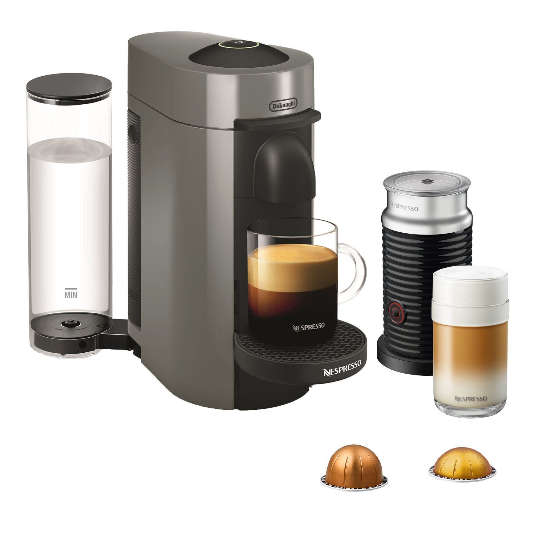 Ødelægge samtale brud Nespresso VertuoPlus Coffee and Espresso Maker Bundle with Aeroccino Milk  Frother by De'Longhi & Reviews | Wayfair