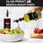 Olive Oil Dispenser Set With Silicone Tray & 40 Labels - 2 Bottles (500Ml / 17Oz) For Kitchen, Soy Sauce, Coffee Syrup-1383308999