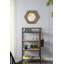 Miroir hexagonal 18,5 "x 18,5" avec cadre en bois naturel-1611725840