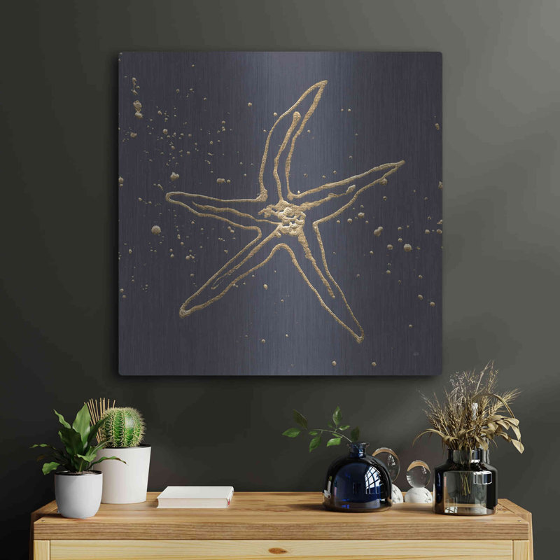 «Gold Starfish II» par Chris Paschke, H 24 po x l 24 po