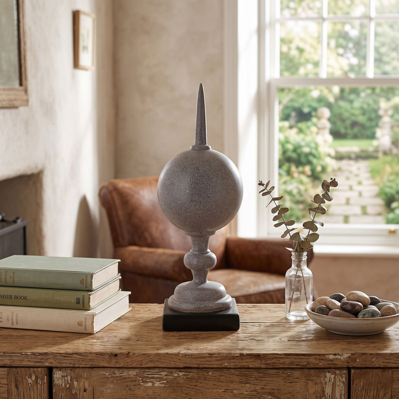 5x5x14" Finial Ball Statue
