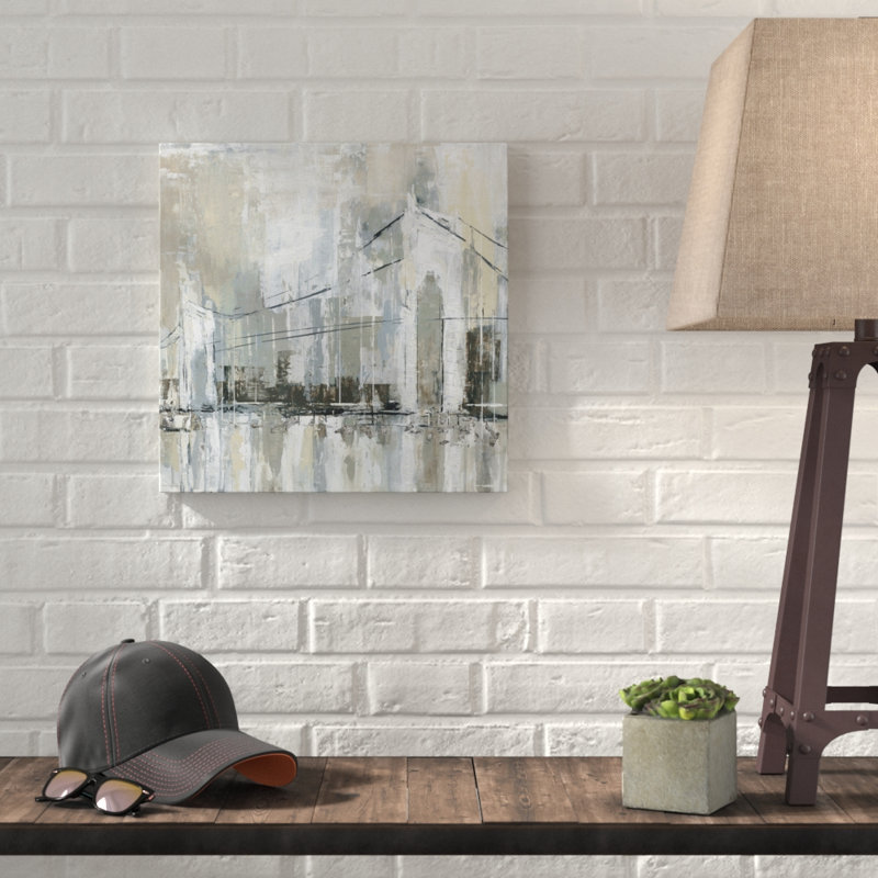 « midtown bridge i », reproduction de peinture à l’huile sur toile tendue, H 16 po x l 16 po x P 1,5 po, Toile tendue