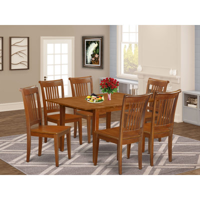 Agesilao Solid Wood Top Four Leg Dining Set