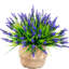 Tiges de fleurs artificielles mauves lavande pour la décoration