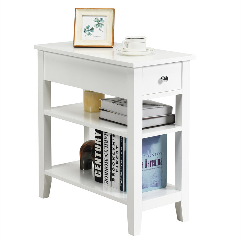 Acton End Table, White