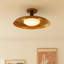 Plafonnier encastré de luxe vintage en fer forgé vieilli de 50 cm (19,69 po) avec abat-jour intérieur en acrylique – Lampe de plafond minimaliste pour couloir, entrée, chambre ou bureau