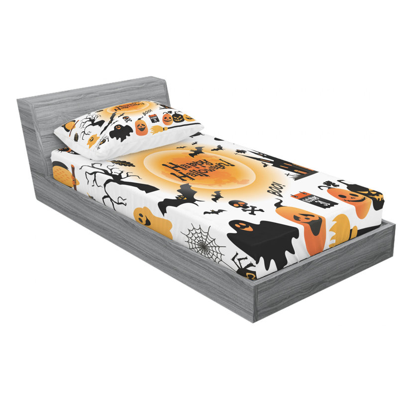 Microfiber Sheet Set, Twin Sheet Set with Fitted Sheet