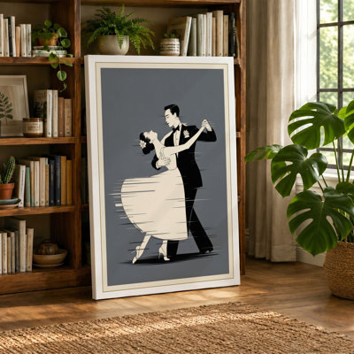 First Dance Art Deco - Wrapped Canvas