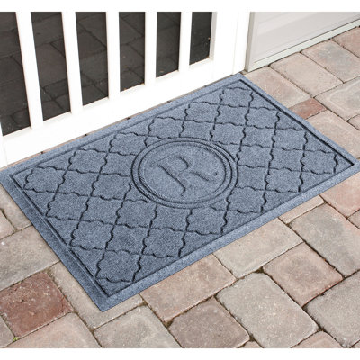 Tapis de porte intérieur et extérieur 35 po x 23 po Waterhog Bombay Monogram