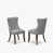 Gris clair / noyer antique