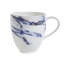 Azure Bone China Barrel Coffee Mug, set of 2