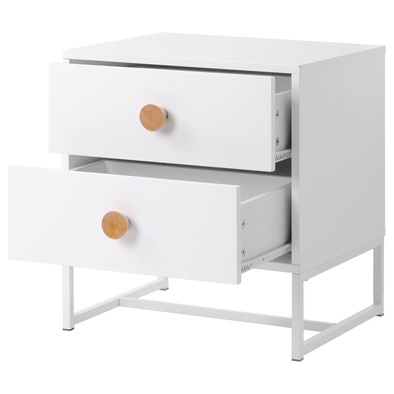 Aashi 48 cm W Bedside Table