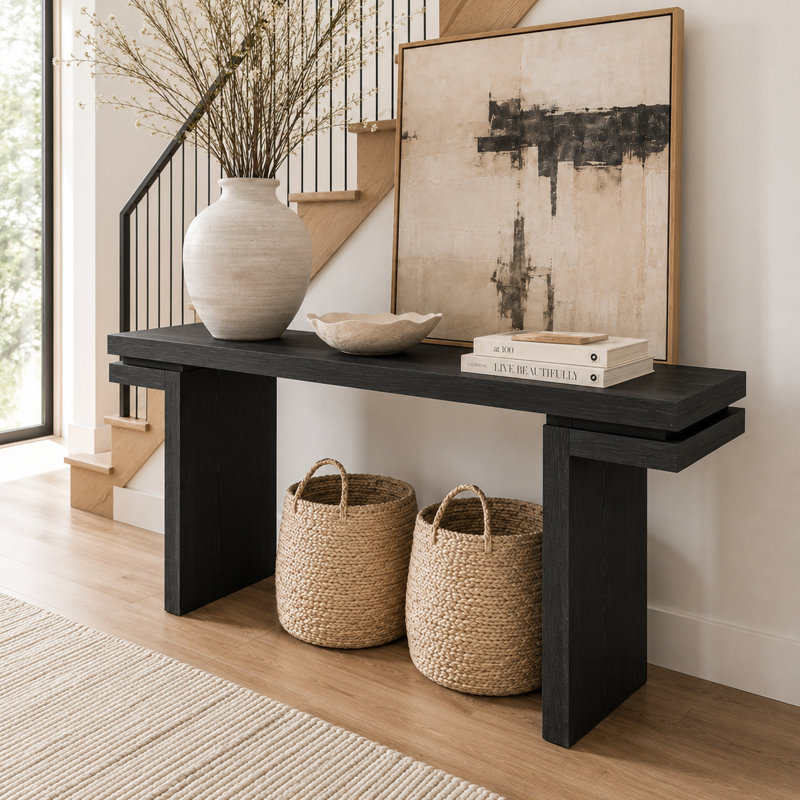 Console 66 po extra large, Noir