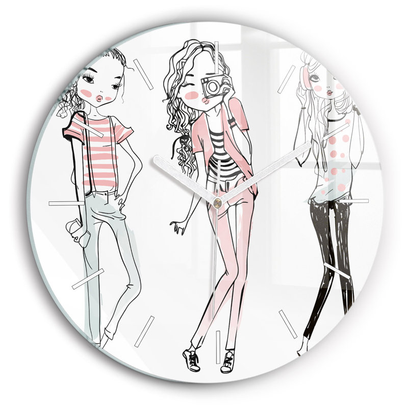 Glass Wall Clock