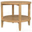 Table d'appoint brune ronde en bois massif-324989730