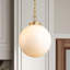 Luminaires suspendus sphériques en verre 1 lumière