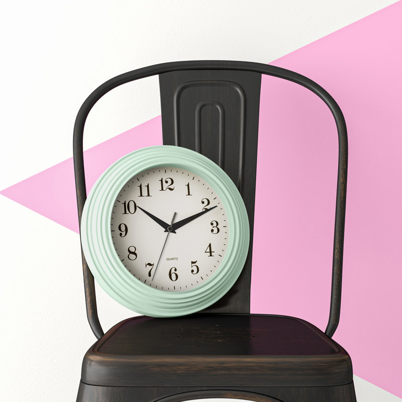 Caffey Wall Clock, Pale Blue