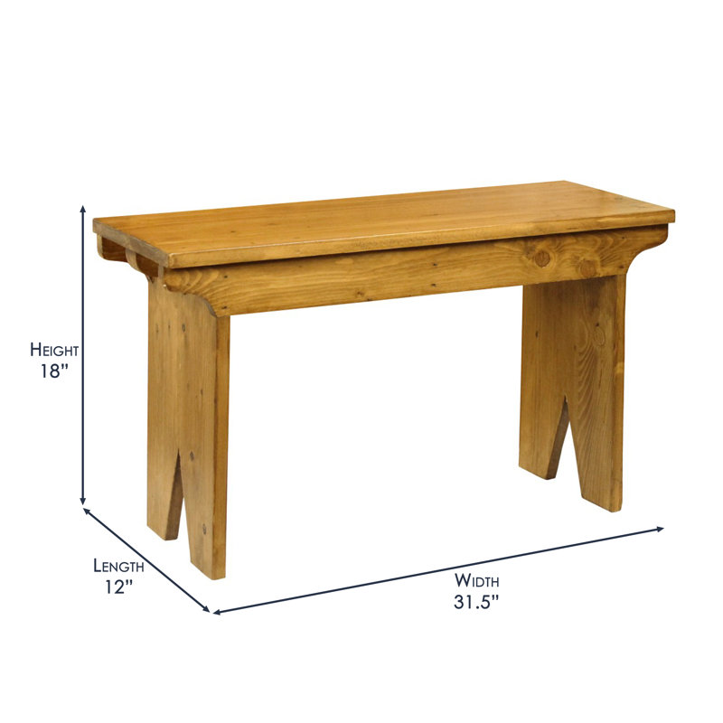 Banc en bois Nellie, Beige