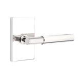 Myles Flat Passage (Hall & Closet) Door Lever with Rectangle Rosette