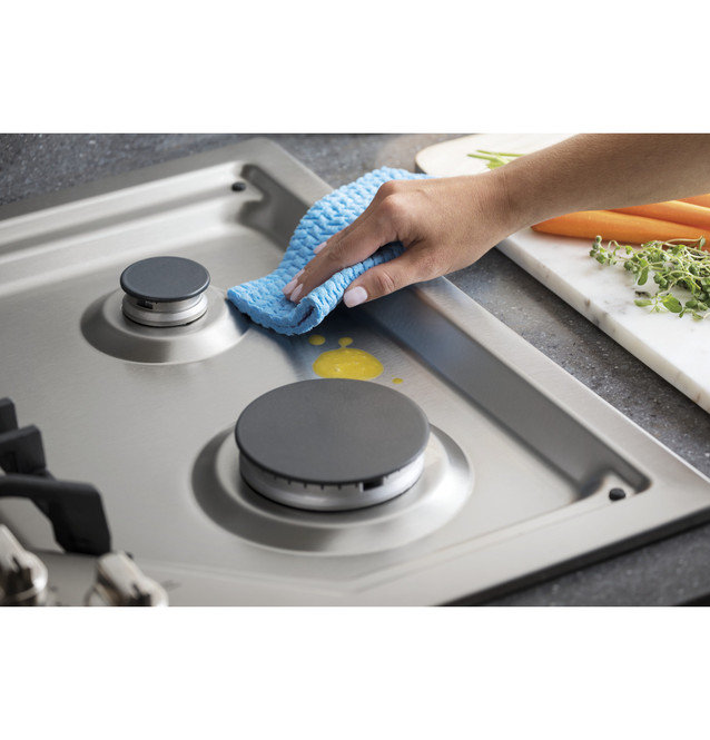 30" Stainless Steel 5-Burner Gas Cooktop with Cast Iron Grates