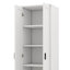 Armoire de rangement / Armoires-garde-manger, grande bibliothèque en bois avec deux portes et tablettes réglables-766547451