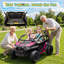 Véhicule tout-terrain électrique rose 24 V pour enfants avec télécommande parentale, suspension à quatre roues, musique Bluetooth et lumières DEL-126085258