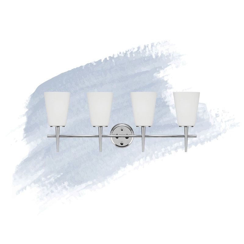 Éclairage pour meuble-lavabo à intensité variable Erlandson, A19 100 W moyen, Chrome