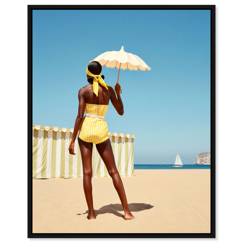 Cabana Muse III Print by Oliver Gal, 37"H x 46"W, Silver Floater Frame