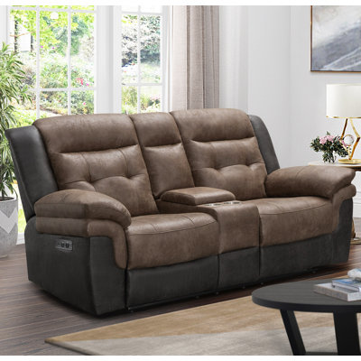 Amilliah Upholstered 79.5'' Power Reclining Loveseat
