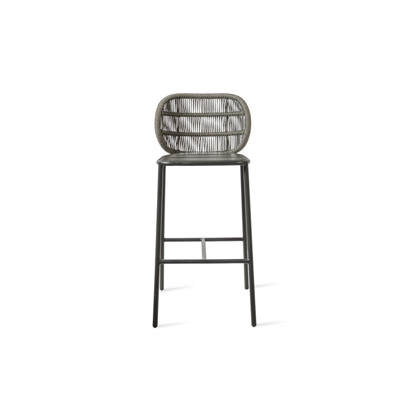 Kodo Outdoor Bar Stool, Fossil Gray