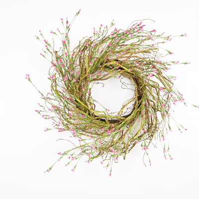 26" Handcrafted Twig, Wildflower No Holiday Wreath
