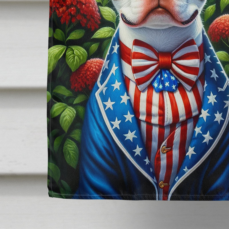 Drapeau «All American House», Noir / brun Boston Terrier