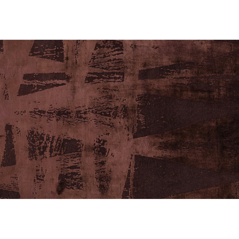 Handmade Silk and Wool Area Rug
