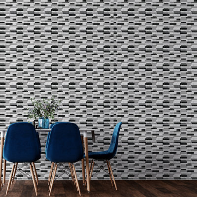 Anjelien PVC Glossy 3D Sticker Tile 15cm x 30cm