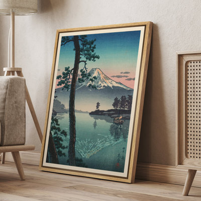 «Fuji From Tago Bay» par Tsuchiya Koabo Ukiyo-e, images rétro de style asiatique japonais, impression numérique sur toile, impression numérique sur toile