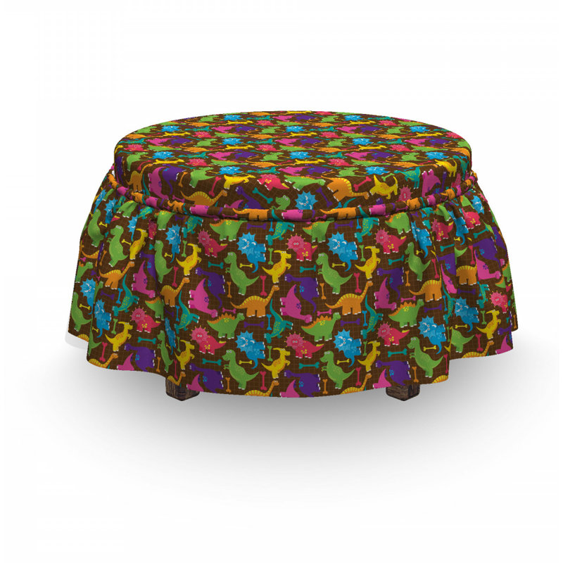 Housse pour repose-pieds enfant dinos