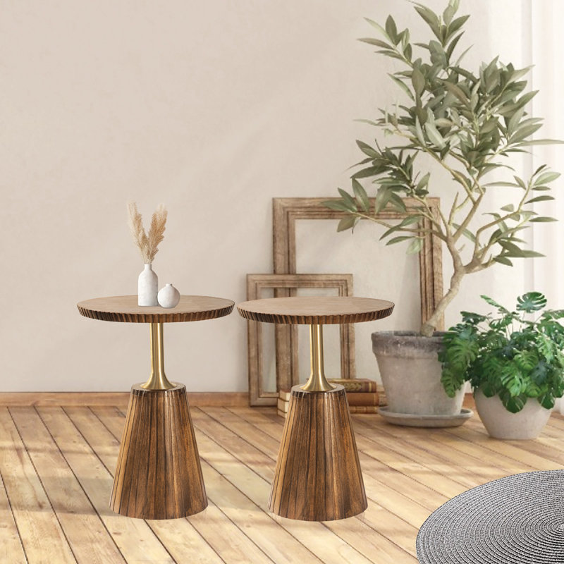 Table d'appoint Portfolio, Miel doré