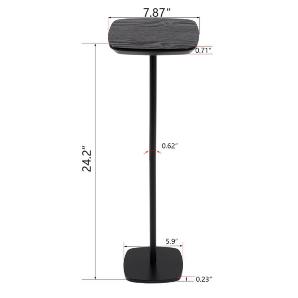 Latitude Run® Pedestal Side Table, Small Drink Tables Pedestal Stand ...