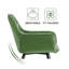 Irie Single Velvet Upholstered Dining Chair with Arm-709970146