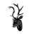 Elegant Black Decorative Wall Accessory, 10.2 x 15.0 x 6.7 inches | 100% Polyester Material, Lightweight & Durable | Perfect for Home, Office, or Gallery Spaces, Adds a Touch of Modern Style and Sophistication-1599131865