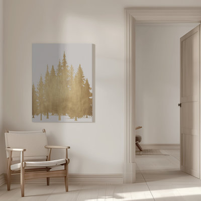 "Tannenwald (gold)" Wrapped Canvas Wall Art