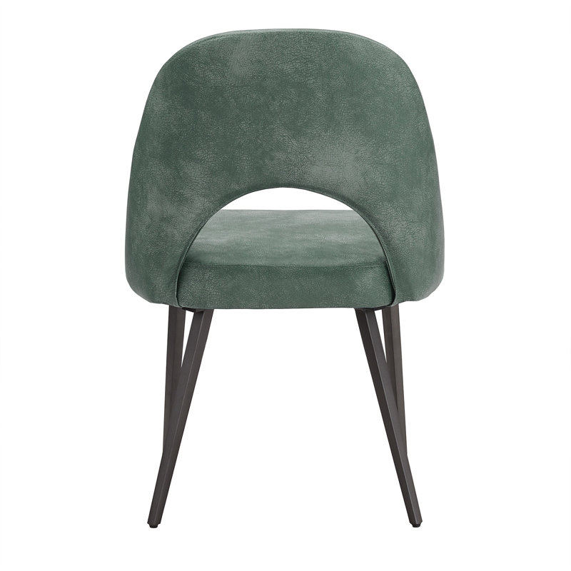 Aurthur 45" Round Dining Table And Upholstered Dining Chairs Set - Teal Pu, Teal