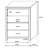 Rectangular 4-Drawer Chest-1251714555