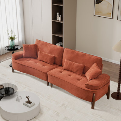 Modern Upholstered Sofa With Extra Deep Seat