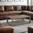 Iknoor Coffee Table, No Assembly Required, Smoky Greige Finish