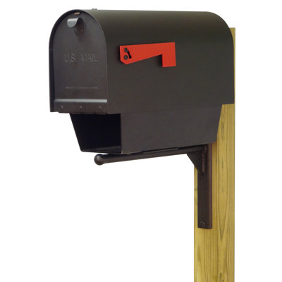 Boîte aux lettres de poteau en acier encastré trottoir Titan