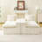 Luxury Whiteturtle Velvet Multifunctional Sofa-843493909
