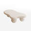 Table d'appoint en forme de nuage, table basse avec 3 pieds sphériques pour le salon-130753367-130753369